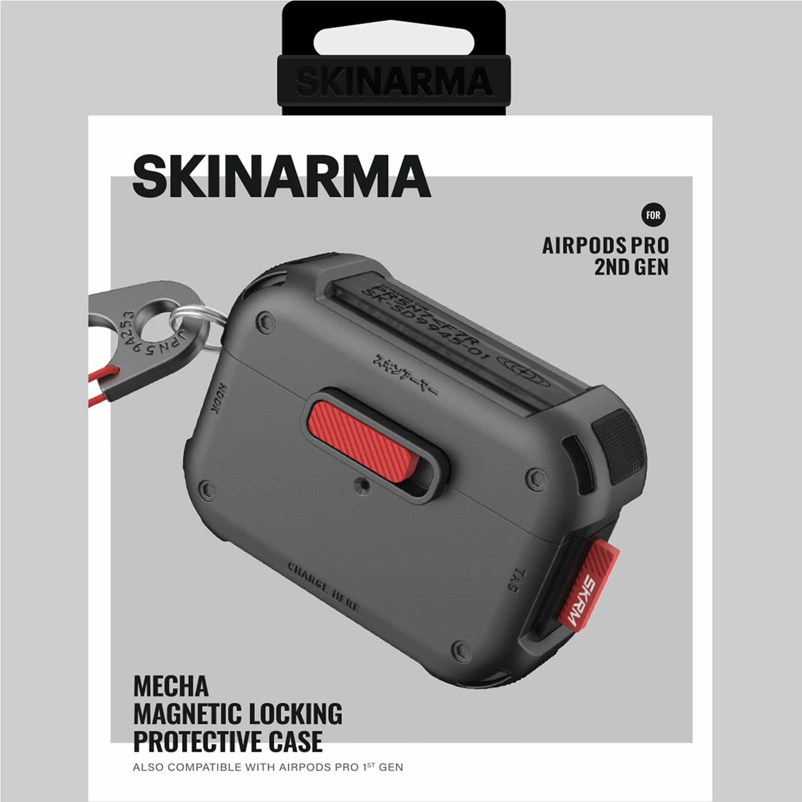 AirPods Pro 第2世代 | 第1世代】SKINARMA マグネット式ロック機能搭載