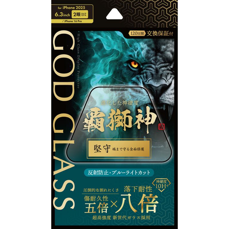 iPhone 17 / 16 Pro】ガラスフィルム 「GOD GLASS 覇獅神」堅守 覗き見