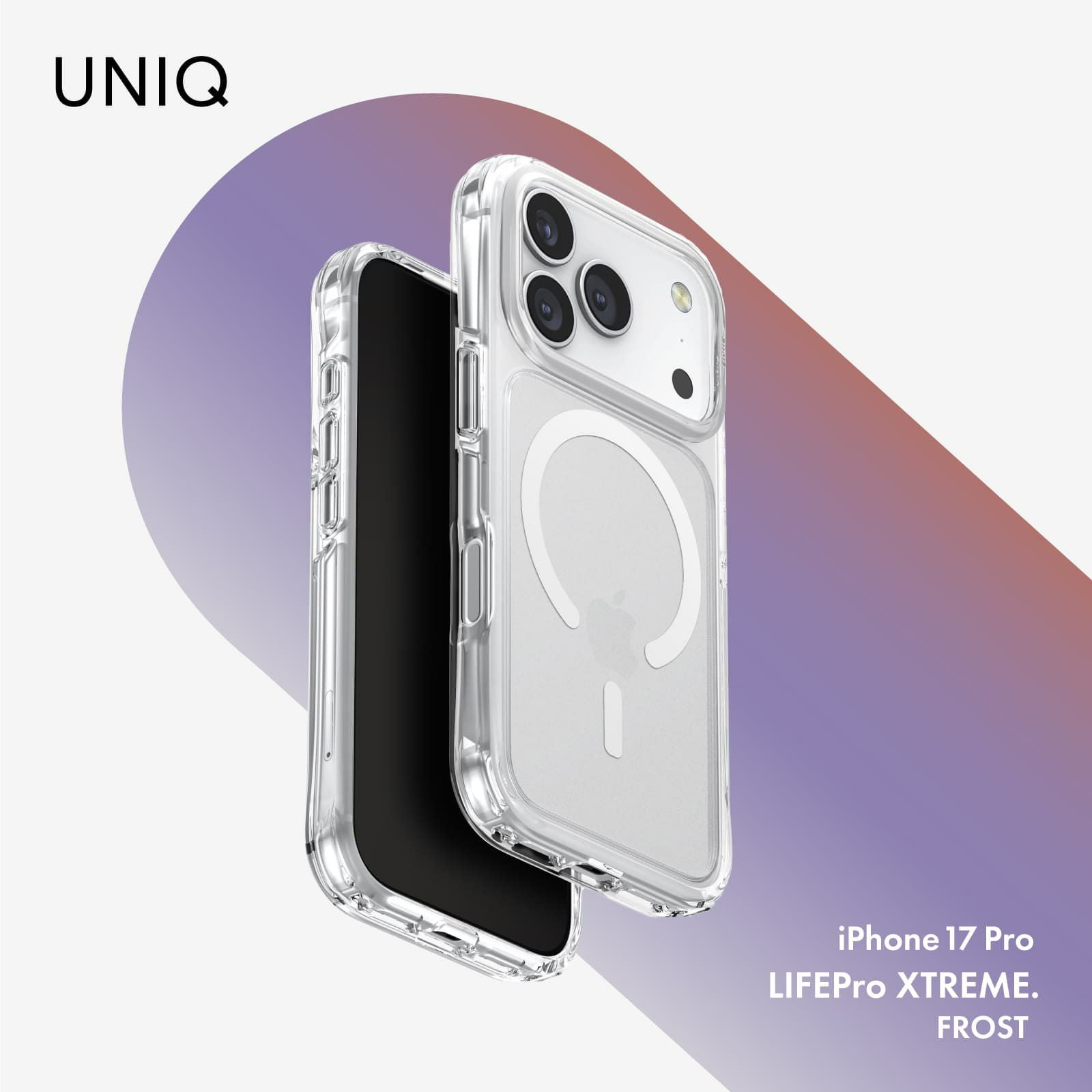 iPhone 17 Pro】 UNIQ 耐衝撃 全方位保護 ハイブリッドケース